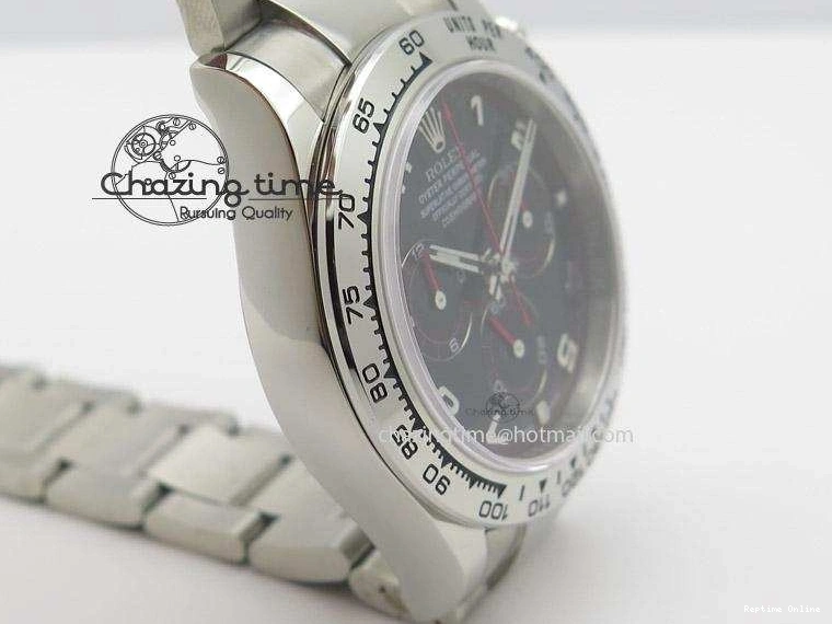 0216 SmartChoice Daytona 116509 JF Best Edition Black Dial On SS Bracelet A 4023